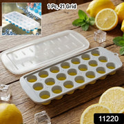 Round Ball Ice Cube Tray With Lid 21 Grid Ice Mold Tray (1 Pc) thumbnail 7