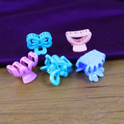 Plastic Small Hair Clips For Girls Kids Hair Accessories (3 Pcs Set  Mix Color  Design) thumbnail 3