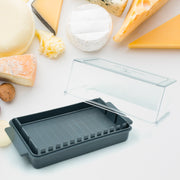 5848 Butter Storage Box With Slicer For Easy Cuttingcheese Butter Organizer Dispenser For Kitchen Refrigeratortransparent Plastic Butter Box With Lidbutter Cutter Slicer Storage Tray (1 Pc) thumbnail 1