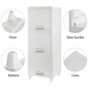 Multipurpose Storage Cabinet Storage Solutions Plastic Drawers  Multi Layer Wardrobe Storage Drawers  Foldable Multipurpose Drawer Units For Kitchen Bathroom Bedroom Cloth (3layer) thumbnail 3
