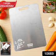 Apex Large Stainless Steel Multipurpose Chopping  Cutting Board (260x360mm  1 Pc) thumbnail 7
