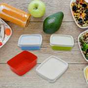 5556 Plastic Airtight Containers Set Small Plastic Container Set Rectangular Plastic Food Pickle Fridge Containers Multicolor Kitchen Storage Container (3 Pcs Set) thumbnail 3