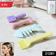 Cute Food Shape Hair Clip Set (4 Pc) thumbnail 7