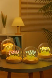 DIY Flower Dome LED Night Lamp Decorative Table Light Kit thumbnail 7