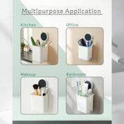 Wall Mounted Bathroom Storage Organizer Cup Set (2 Pc Set) thumbnail 6