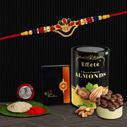 Rakhi (K1_313_ca)  Chocolate Almonds 96gm Rakhi For Brother With Gift  Fancy Rakhis For Men Stylish Rakhi Combo For Brother  Set Of 1 Rakhi  Chocolate thumbnail 1