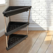 3-layer Multipurpose Plastic Corner Storage Rack thumbnail 2