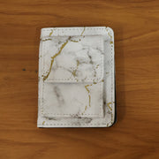 Compact Marble Finish Snap Button Card Holder Wallet (1 Pc) thumbnail 6