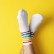 7372 Mix Design Socks For Men. Premium Ankle Length Sports Socks With Thick Cotton Cushion thumbnail 4