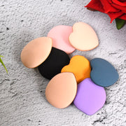 Mini Finger Makeup Powder Puff (Multicolour 8 Pcs Set) thumbnail 1