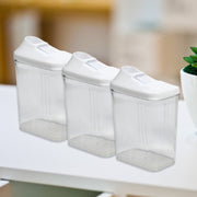 2782 Kitchen Storage Jars  Container Set 3pc  Transparent Jar Set For Home  Kitchen Use thumbnail 1