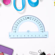 4-piece Transparent Geometry Instrument Set With Ruler thumbnail 2