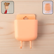 Multi-purpose Plastic Wall Mounted Mobile Charging Holder (1 Pc) thumbnail 2