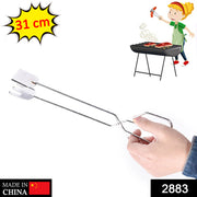 2883 31cm Multi Functional Metal Bbq Clip Tongs Clamp For Garbage Charcoal Serving Tools thumbnail 7