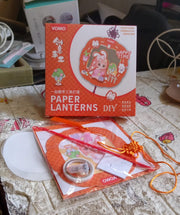 17507 Diy Traditional Lanterns Handmade Cartoon Paper Lanterns Antique Portable Lantern Hollow-out Projection Luminescent Led Lamp Diy Hanging Paper Lanterns For Festival Party Decor thumbnail 6