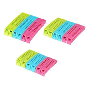 105 Plastic Snack Bag Clip Sealer Set (18 Pcs Multicolour) thumbnail 3
