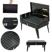 125 Stainless Steel Briefcase Style Barbecue Grill Toaster (Medium Black) thumbnail 3