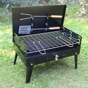 125 Stainless Steel Briefcase Style Barbecue Grill Toaster (Medium Black) thumbnail 4