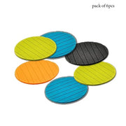129 6 Pcs Useful Round Shape Plain Silicone Cup Mat Coaster Drinking Tea Coffee Mug Wine Mat For Home thumbnail 5