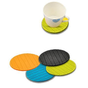 129 6 Pcs Useful Round Shape Plain Silicone Cup Mat Coaster Drinking Tea Coffee Mug Wine Mat For Home thumbnail 1