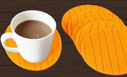 129 6 Pcs Useful Round Shape Plain Silicone Cup Mat Coaster Drinking Tea Coffee Mug Wine Mat For Home thumbnail 4