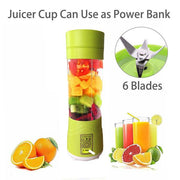 133 Portable Usb Electric Juicer - 6 Blades (Protein Shaker) thumbnail 2