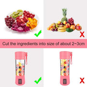 133 Portable Usb Electric Juicer - 6 Blades (Protein Shaker) thumbnail 4