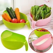 156 Rice Bowl Thick Drain Basket With Handle thumbnail 2