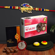 Shri Krishna Rakhi For Brother Set Of 1 With Chocolate Magic 32gm (K1_320_cm32) thumbnail 1
