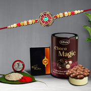Rakhi (K1_415_em)  Chocolate Magic Rakhi For Brother With Gift Rakhi With Chocolate Rakhi Combo For Brother Set Of 1 Rakhi Chocolate thumbnail 1