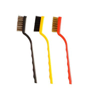 184 -3 Pc Mini Wire Brush Set (Brass Nylon Stainless Steel Bristles) thumbnail 6