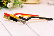 184 -3 Pc Mini Wire Brush Set (Brass Nylon Stainless Steel Bristles) thumbnail 4