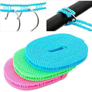 190 Clothesline Drying Nylon Rope With Hooks thumbnail 1