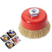 194 Wire Wheel Cup Brush (Gold) thumbnail 4