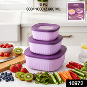 Premium 3 Piece Food Storage Container Set thumbnail 7