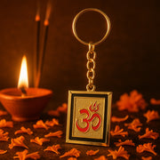 Om Trishul Symbol Golden Keychain (1 Pc) thumbnail 4