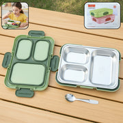 Fresca Stainless Steel 3 Compartment Lunch Box (1 Pc) thumbnail 2