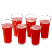 2849 Drinking Glass Juice Glass Water Glass Set Of 6 Transparent Glass thumbnail 2