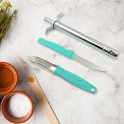 2159 3 In 1 Kitchen Combo - Kitchen Lighter Stainless Steel Knife And Peeler thumbnail 3