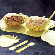2969 Apple Shape 2piece Serving Set Of Bowl With Spoon  Tray. Dinnerware Serving Snacks  Pickle thumbnail 3