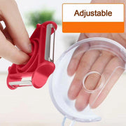 2937  3 In 1 Multi Function Three Use Rotary Hanging Round Planer Peeler And Cutter Vegetable Slicer Kitchen Tools Kitchen Gadgets thumbnail 4