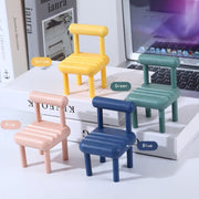8886 Mobile Phone Holder Mini Chair Cell Phone Stand Portable Smartphone Dock Cellphone Holder For Desktop Design Compatible With All Mobile Phones (1 Pc) thumbnail 6