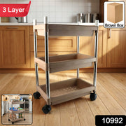 3-layer Multipurpose Storage Trolley thumbnail 6