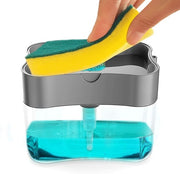 1264 2-in-1 Liquid Soap Dispenser On Countertop With Sponge Holder thumbnail 1