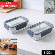 Airtight Sealed Food Storage Container Set (2 Pc Set 350 Ml Approx) thumbnail 7