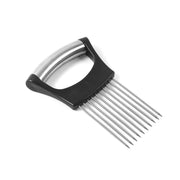 Stainless Steel Onion Cutter  Vegetable Slicer Holder Tool (1 Pc) thumbnail 1