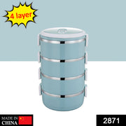 2871 Multi Layer Stainless Steel Hot Lunch Box (4 Layer) thumbnail 6