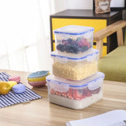 5496  Kitchen Storage Container Set With Food Grade Plastic And Air Seal Lock Lid For Storage Of Grocery Spices Dry Fruits Use For Home Office Restaurant Canteens (3 Piece Set) thumbnail 4