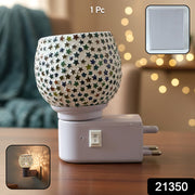 Decorative Star Pattern Mosaic Glass Plug-in Night Lamp (1 Pc) thumbnail 7