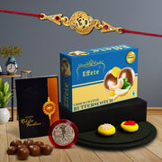 Rakhi For Brother Set Of 1 Combo With Chocolate Butter Scotch 32gm Pooja Coin  Greeting Card Rakhi For Brother And Bhabhi Rakhi With Chocolate Rakhi With Gift For Brother Rakhi For Kids Rakhi Set Rakhi Combo Rakhi With Sweets (K1_404_bs32) thumbnail 1